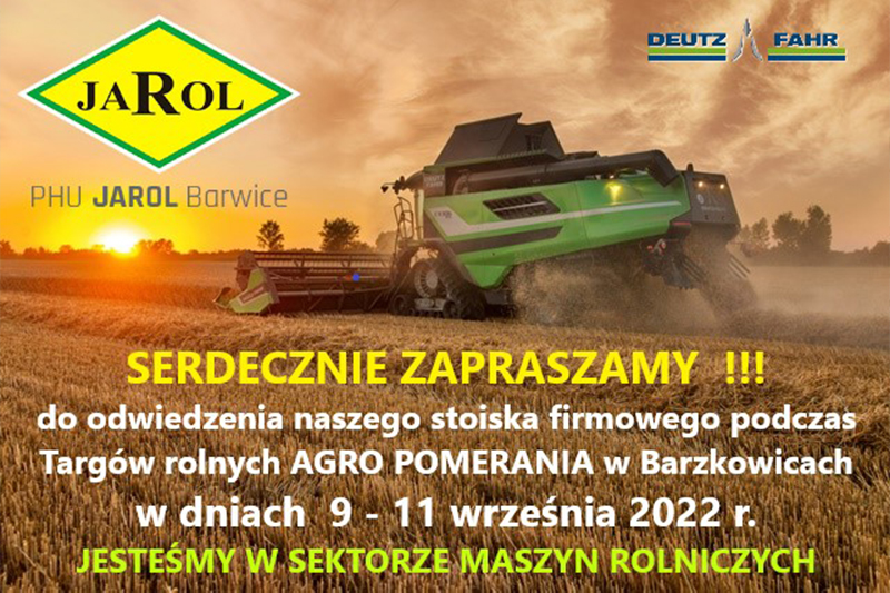 Targi rolne AGRO POMERANIA w Barzkowicach